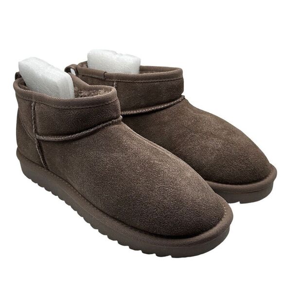 CUSHIONAIRE Women's pull on boot 8 WIDE TAUPE - Picture 1 of 7